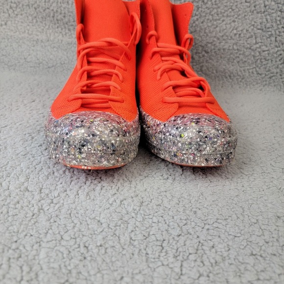 Converse Chuck 70 Renew Knit Orange‎ Recycled High Top Sneaker Mens 10 Womens 12 - Picture 3 of 11